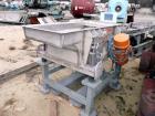 Used Carrier Classifying Screen, Model FTD2418S-6.6, Stainless Steel. Approximate 24” x 50” screen area, 2 deck classification. (2) 0.9 Amp, 460 volt motors, AC input. Includes (4) air cylinders to l...
