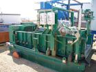 USED: Derrick High G screen, model 2M48-120F-4A. 7 hp, 480 volt 3 phase. Approximately 5' wide x 12' long. Carbon steel construction. Year 1997. 4 deck unit. Screener designed for wet applications.