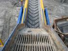 Used Fintec 640 3-way heavy duty scalping screen, mobile, with steel apron feeder, screen box 3650 x 1500 mm (12' x 5'), top deck with tines 100 mm (4