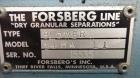 Used Forsberg Vacuum Gravity Separator, Model 50-VMS.