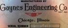 USED: Gaynes Engineering shaker table, model V100, carbon steel. 24