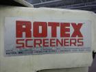 Used Rotex Screener, Model 111PS AL/SS. 316 Stainless Steel. Single deck, 2 separation. Approximate 21