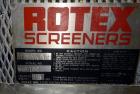 Used Rotex Screener, Model 111SANALSS, 304 Stainless Steel.