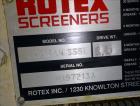 Used Rotex Screener, Model 3201SANSSSL, 304 Stainless Steel.