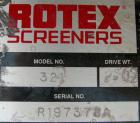 Used: Rotex screener, model 321, carbon steel. 40