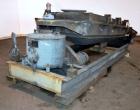Used Rotex Screener, Model 802A, Carbon Steel. 40” Wide x 84” long double deck, 3 separation. 23.3 Square feet screen area, 3” screen motion. Clamp down top cover, (3) bottom outlets. Driven by a 5 h...