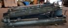 Used Rotex Screener, Model 802A, Carbon Steel. 40” Wide x 84” long double deck, 3 separation. 23.3 Square feet screen area, 3” screen motion. Clamp down top cover, (3) bottom outlets. Driven by a 5 h...
