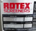 Used Rotex Screener, Model 802SAN SSSL, 304 Stainless Steel.