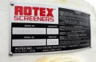 Used Rotex Screener, Model 81SAN AASL, 304 Stainless Steel.