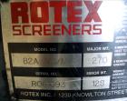 Used Rotex Rectangular Screener Model 82A MS/MS