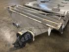 Used Rotex Apex Stainless Steel Rectangular Screener, Model A5G55-2, 304 Stainless Steel. Approximate 55 square feet total nominal screen area. 2 Screen surfaces. Requires a 7.5hp, 3/60/230/460 volt,...