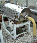 USED:Simplicity horizontal vibratory screener/scalper, model 2185-HSJA2, 316 stainless steel. Double deck 18