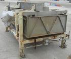 Used Sweco Full Flow Ellipitical Motion Rectangular Separator, Model EM-3A, Pre-Tension Screen Design, 304 Stainless Steel. Approximately 46