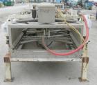 Used Sweco Full Flow Ellipitical Motion Rectangular Separator, Model EM-3A, Pre-Tension Screen Design, 304 Stainless Steel. Approximately 46