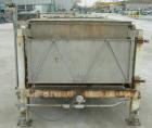 USED: Sweco Full Flow Ellipitical Motion Rectangular Separator, model EM-3A, pre-tension screen design, stainless steel. Approximately 46