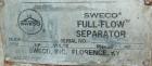 USED: Sweco Full Flow Ellipitical Motion Rectangular Separator, model EM-3A, pre-tension screen design, stainless steel. Approximately 46