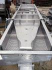Used Witte Classifying Screen, Stainless Steel. Approximate 22” x 102”, 2 deck classification. Includes 2 screen decks, missing fines screen deck.