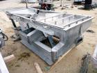 Used Witte Classifying Screen, Stainless Steel. Approximate 36” x 105”, 2 deck classification. Includes spare screen.