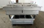 Used Witte 2 Deck Classifier, 304 Stainless Steel. Approximately 61” x 108” long, dual screening sections with removable screens, approximate 66