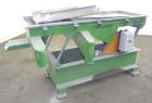 Used Witte Screener, 304 Stainless Steel. 22” Wide x 64” long. 3 Separation with (2) perforated sections. Driven by a 1/2hp, 3/60/208-230/460 volt, 1725 rpm motor with a size C3 vibrator. Mounted on ...