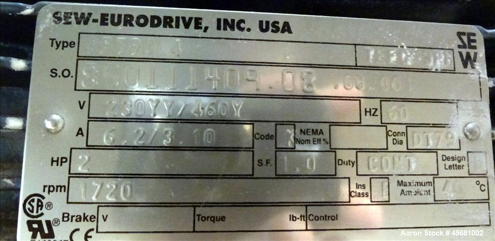 Used Product Saver Rotary Sifter, Model 996, 304 Stainless Steel.