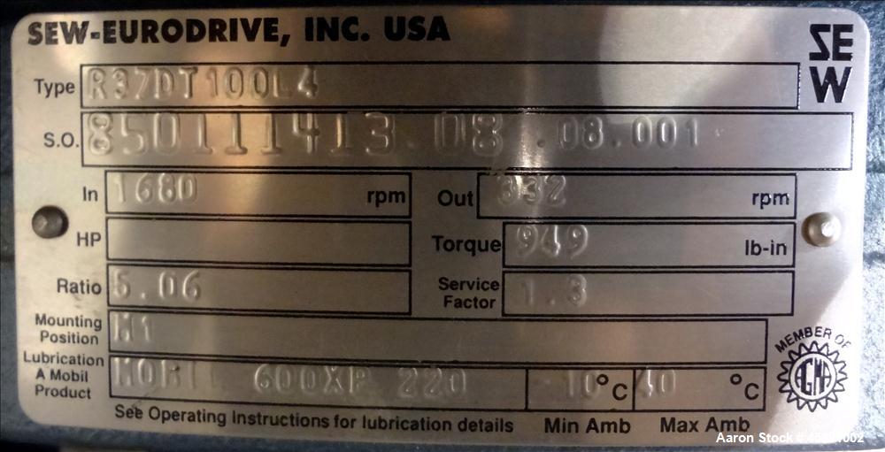 Used Product Saver Rotary Sifter, Model 996, 304 Stainless Steel.