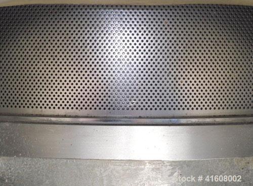 Used Bird Centriscreen, model 18, 316 stainless steel. Approximately 75 hp motor, belt driven