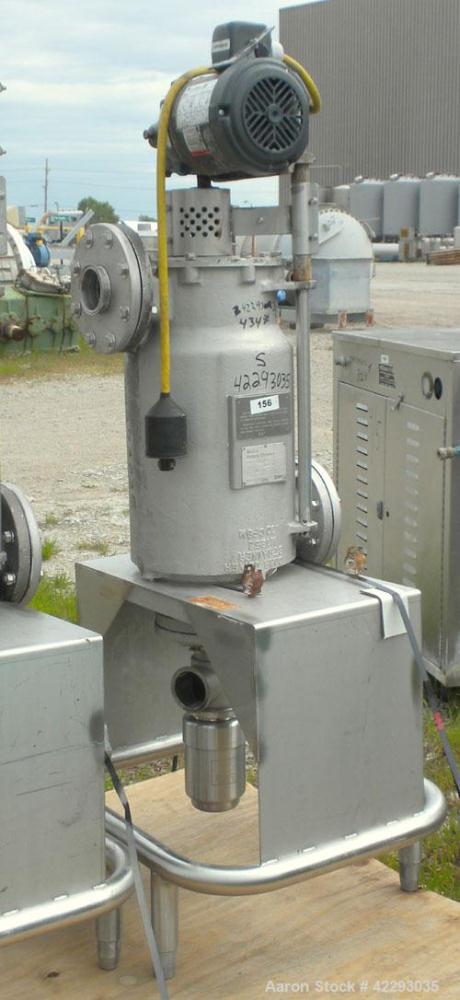 Used Dorr-Oliver Merco Rotary Strainer, Model 4’’ MRS, 316 Stainless Steel. Approximate 400 square inch screen area, 600 gallons per minute of water at 5 psi capacity. 4’’ inlet and outlet, approxima...
