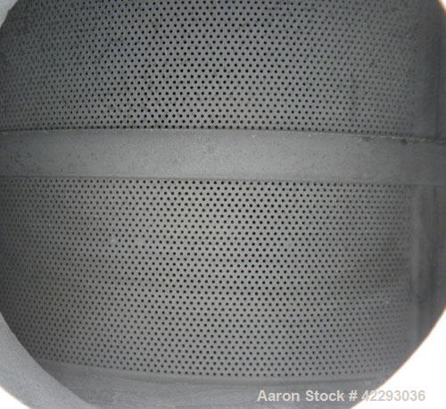 Used Dorr-Oliver Merco Rotary Strainer, model 4’’ MRS, 316 Stainless Steel. Approximate 400 square inch screen area, 600 gallons per minute of water at 5 psi capacity. 4’’ inlet and outlet, approxima...