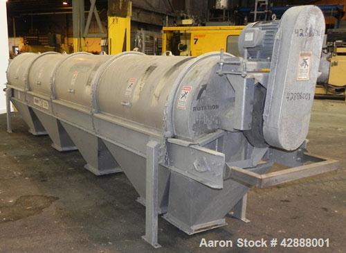 Unused- EBM Manufacturing Gentle Roll Single Drum Cleaner/Sifter, Model 24-4-HB-G-FS, the outside is Aluminum and the inside is CARBON STEEL. Approximately 24" diameter x 247" long. (4) Screen sectio...