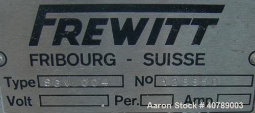 Used- Frewitt Turbosieve Sifter, Type SGV-004