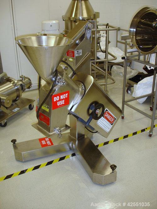 Used Frewitt Turbon Sieve, Model SGV004, stainless steel. 440 Volt pedestal mounted, less screens and beater, serial #088756.