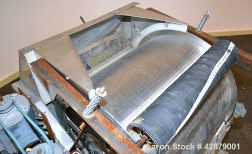 Used Hycor Rotostrainer Automatic Wedgewire Screen, Model RSA2524-1, Type 2524-1 X .020, 304 Stainless Steel. 25" Diameter x 24" wide rotary wedgewire screen. Manual knife doctor blade, internal drum...
