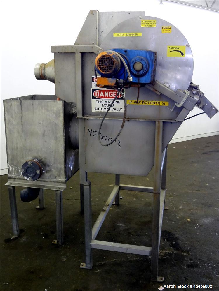 Used- Stainless Steel Hycor Rotostrainer, Model RSA2548-1