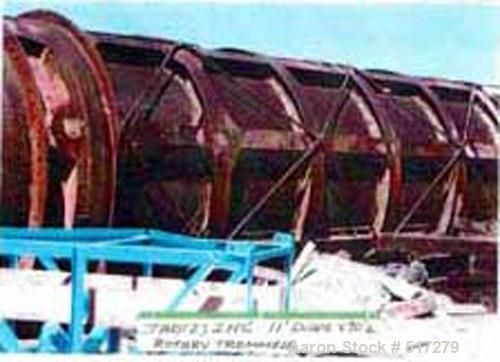 USED: IHC Rotary Trommel Scrubbers 11' diameter X 70' long, screening section with openings up to 3/4", hydraulic drive thru trunions 350 HP each.