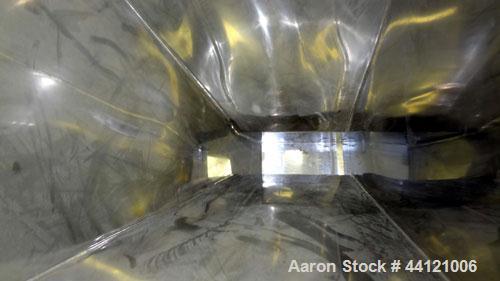 Used KEK Laboratory Centrifugal Rotary Sifter, Stainless Steel. Approximate 2-1/2” diameter x 7” long sifting area with screen, 3 bar rotor, feed screw. Top mounted hopper with a Podmores vibratory h...