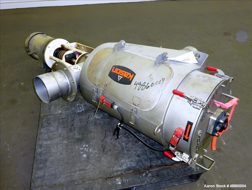 Used Kason Centri-Sifter Centrifugal Screener, Model MO-SS, Stainless steel.