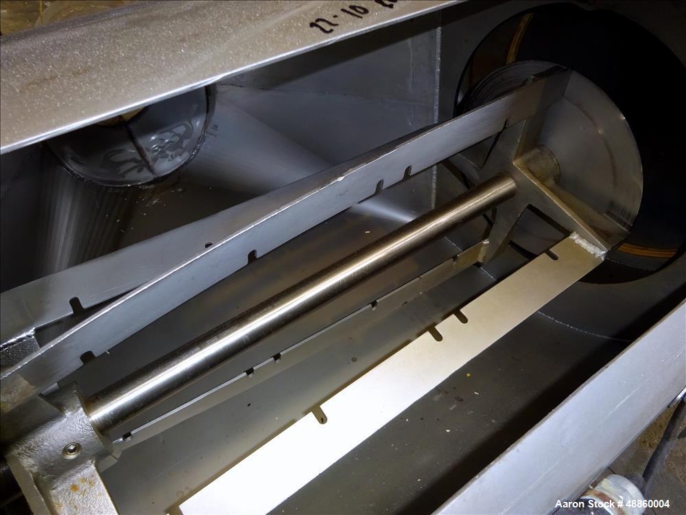 Used Kason Centri-Sifter Centrifugal Screener, Model MO-SS, Stainless steel.