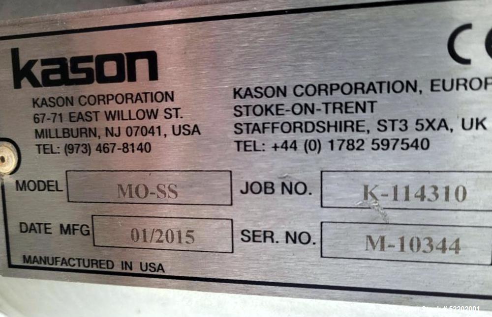 Used Kason Centri-Sifter / Screener, Model MO-SS