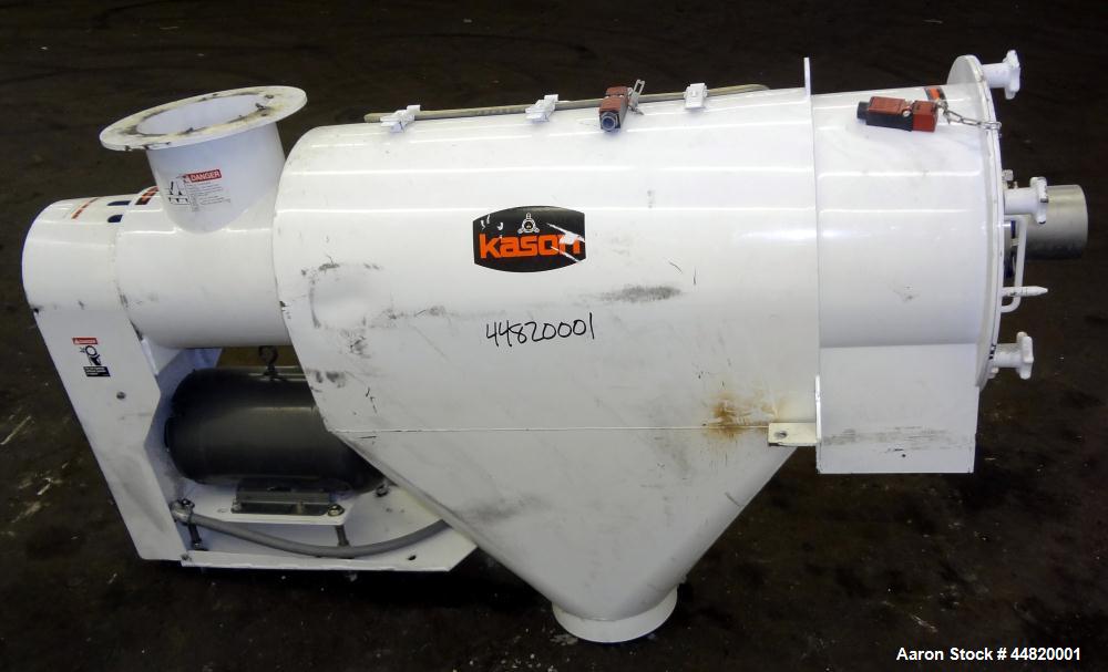 Used Kason Centri-Sifter, Model Y0B-CS. Carbon steel housing.  Approximately 10" diameter x 30" long 316 stainless steel wedge wire screen, 304 stainless steel rotor with (4) helical blades.  (1) Sid...