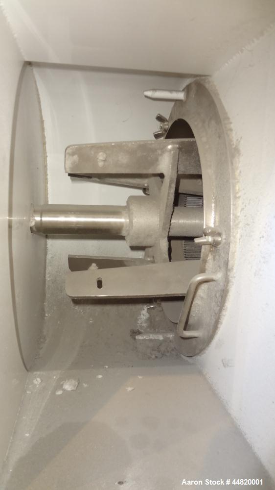 Used Kason Centri-Sifter, Model Y0B-CS. Carbon steel housing.  Approximately 10" diameter x 30" long 316 stainless steel wedge wire screen, 304 stainless steel rotor with (4) helical blades.  (1) Sid...