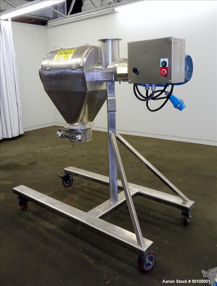 Used Kason Portable Centri Centrifugal Sifter, 304 Stainless Steel.