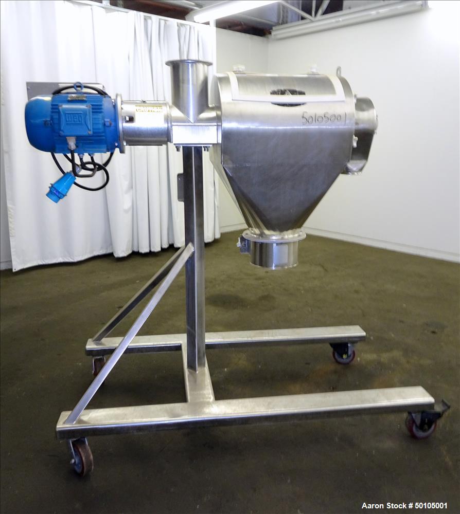Used Kason Portable Centri Centrifugal Sifter, 304 Stainless Steel.