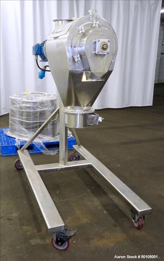 Used- Kason Portable Centri Centrifugal Sifter, 304 Stainless Steel.