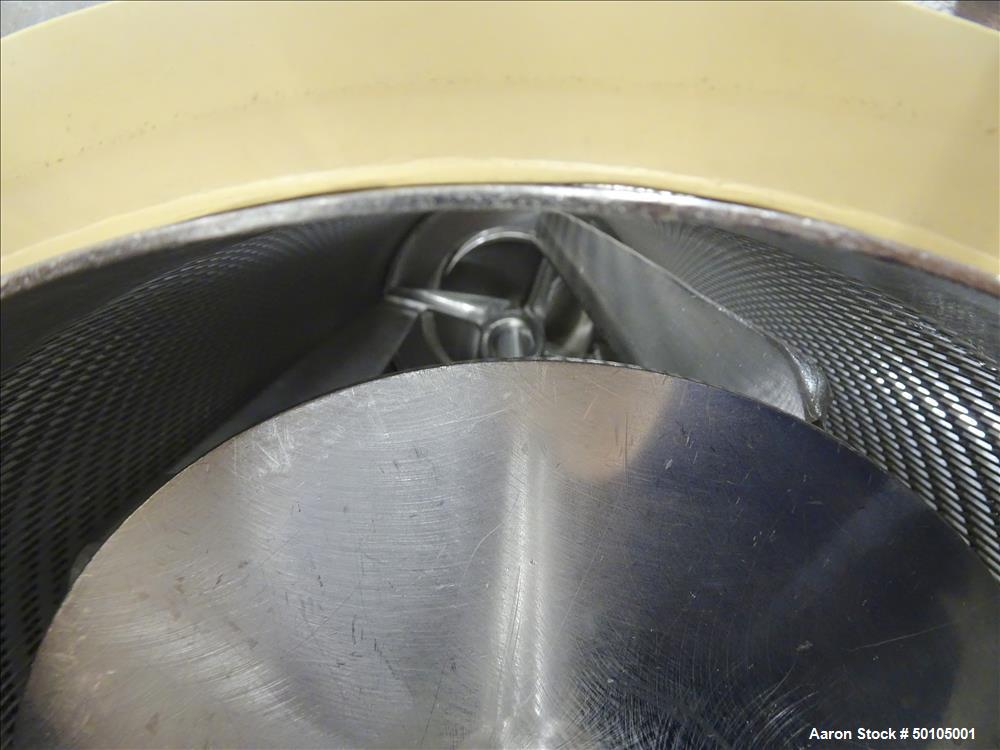 Used Kason Portable Centri Centrifugal Sifter, 304 Stainless Steel.