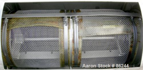 USED: Kason Centri-Sifter, 316 stainless steel. Approximate 12" diameter x 24" long screen section, (4) helical blades. Approximate 6" diameter x 8" long screw feed, driven by a 1.5 hp, 180 volt DC m...