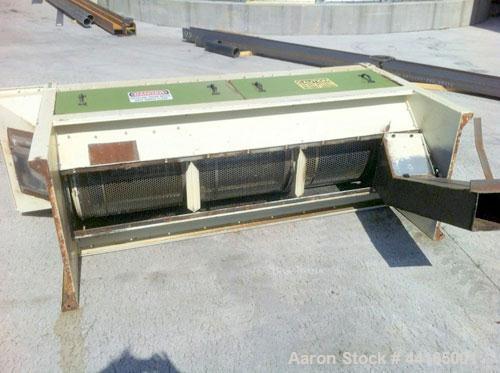 Used Law-Marot Rotary Drum Screen, Scalper Model S3-25.  Bolted housing assembly with 3 screen sections, 120" long x 34" wide x 46" high, 25" drum diameter, vibration free, heavy duty rotary drum, va...