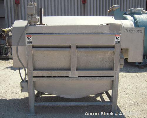 Used Lyco Double Drum Screener, Model DDS, 304 Stainless Steel. Approximate 24" diameter x 60" long inner section. Screen measures .02" outer gap, 0.80 inner gap. Driven by a 2 HP, 3/60/208-230/460 V...