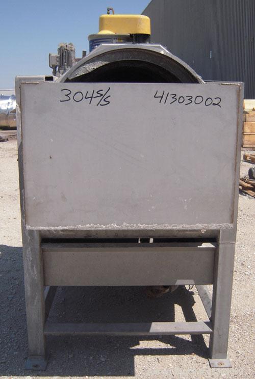 Used Lyco Double Drum Screener, Model DDS, 304 Stainless Steel. Approximate 24" diameter x 60" long inner section. Screen measures .02" outer gap, 0.80 inner gap. Driven by a 2 HP, 3/60/208-230/460 V...