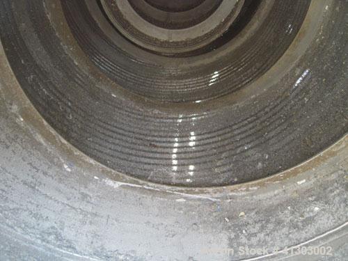 Used Lyco Double Drum Screener, Model DDS, 304 Stainless Steel. Approximate 24" diameter x 60" long inner section. Screen measures .02" outer gap, 0.80 inner gap. Driven by a 2 HP, 3/60/208-230/460 V...